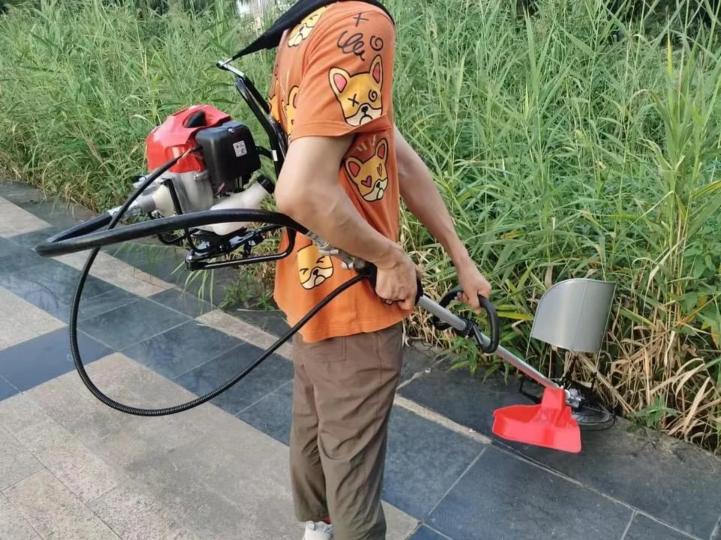 débroussailleuse thermique à dos